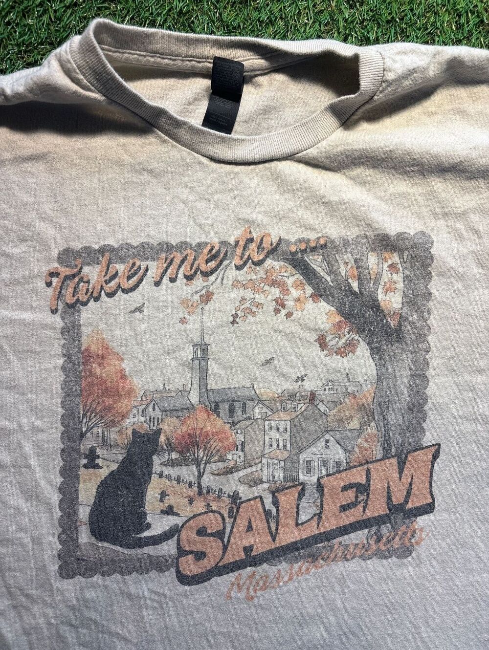 half sleeve Salem mass baby tee